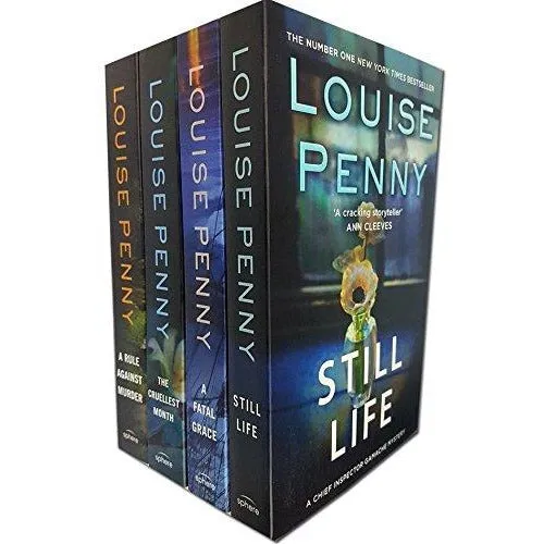Chief inspector gamache series louise penny collection 4 books set Still Life, A Fatal Grace,Cruellest Month,A Rule Against Murder