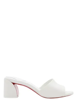 Christian Louboutin Jane Mule 55 Nappa in Bianco | In-Store Only