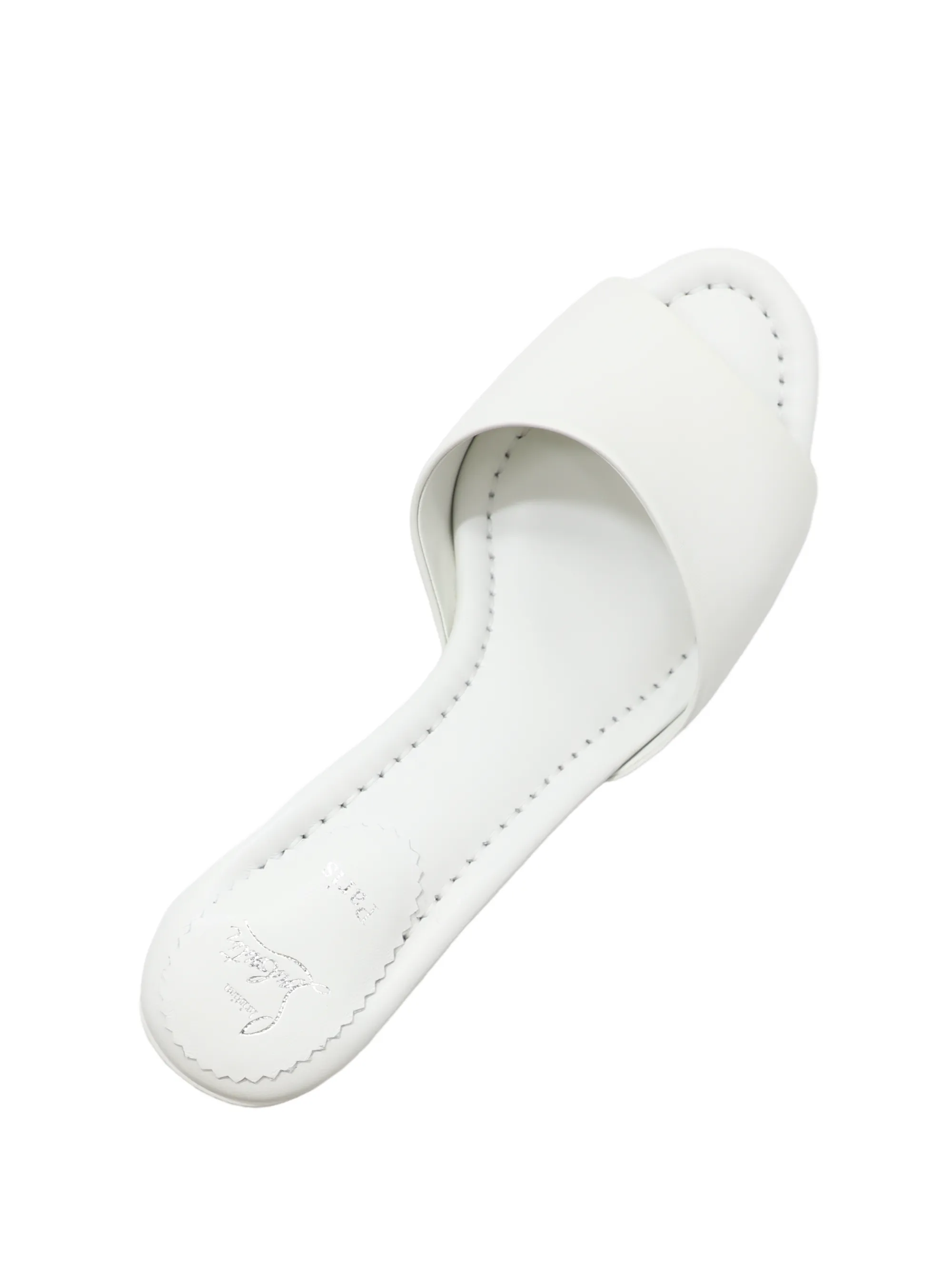 Christian Louboutin Jane Mule 55 Nappa in Bianco | In-Store Only