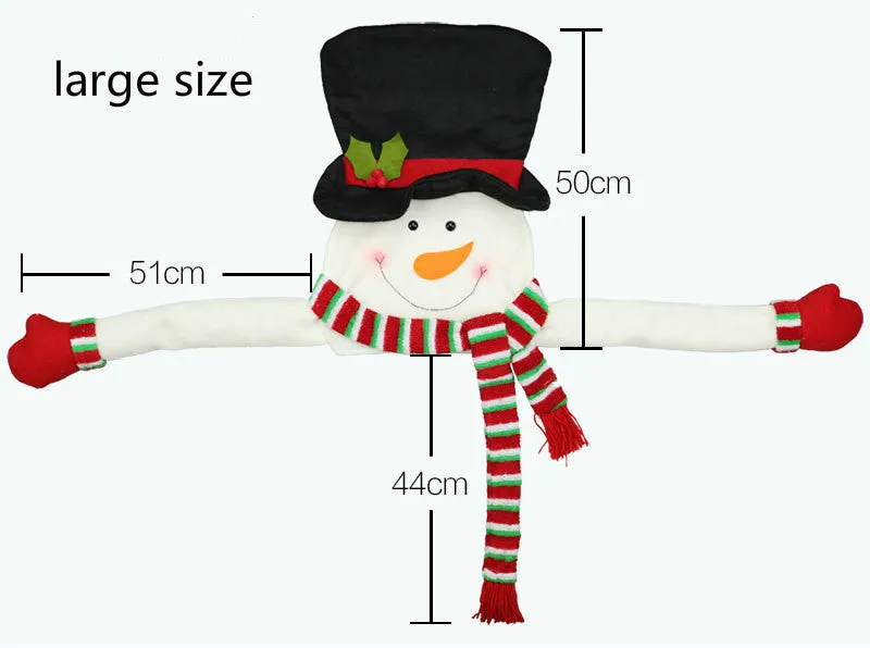 Christmas Tree Top Star Snowman Decorations Felt Christmas Tree Hat Pendant Decorations
