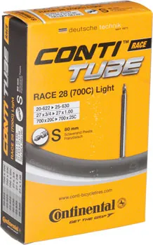 Continental Light 700 x 20-25mm 80mm Presta Valve Tube