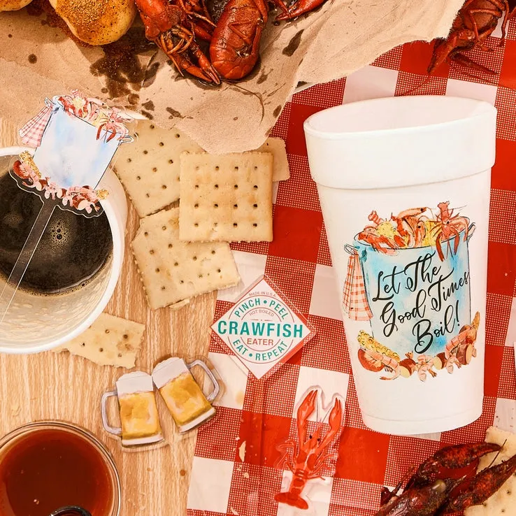 Crawfish Boil Acrylic Stir Sticks