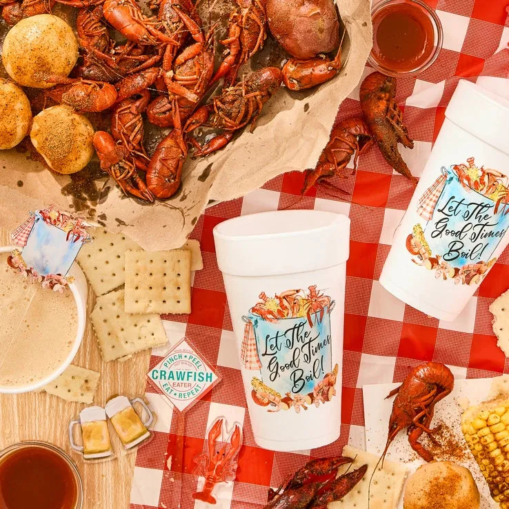 Crawfish Boil Acrylic Stir Sticks