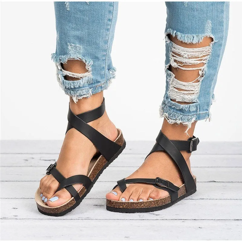 Cross Strap Sandals for Women | Comfortable, Adjustable Fit, Durable Materials, Ideal for Summer Wear