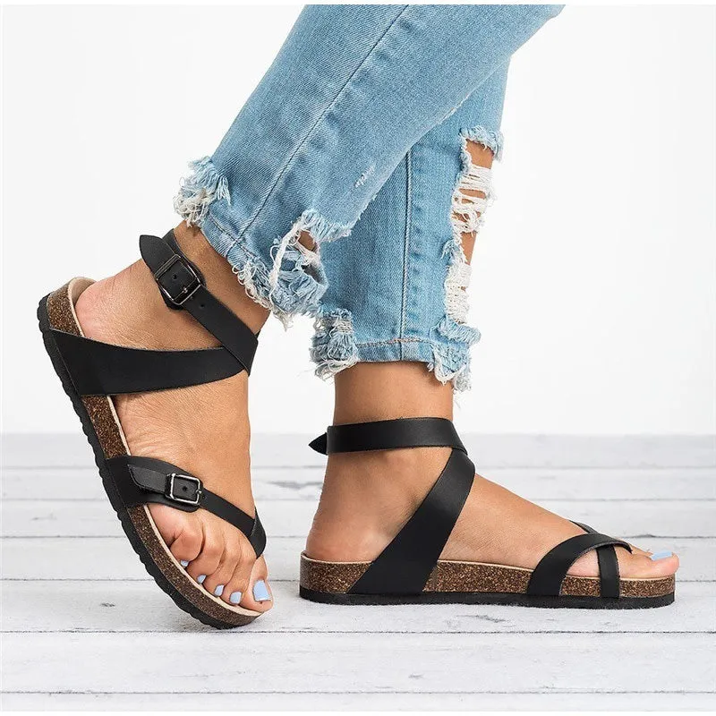 Cross Strap Sandals for Women | Comfortable, Adjustable Fit, Durable Materials, Ideal for Summer Wear