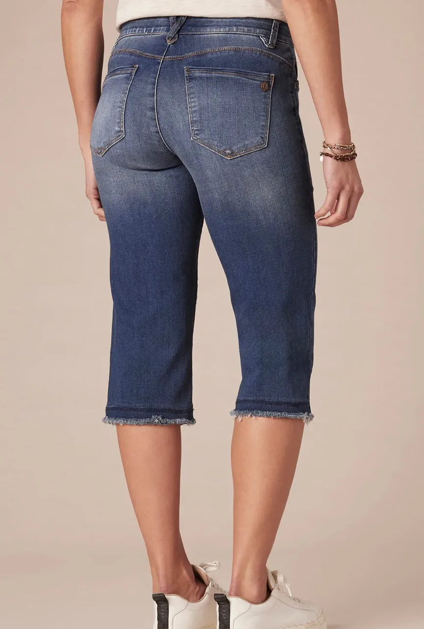 Democracy "Ab"solution Blue Denim Capri Skimmer