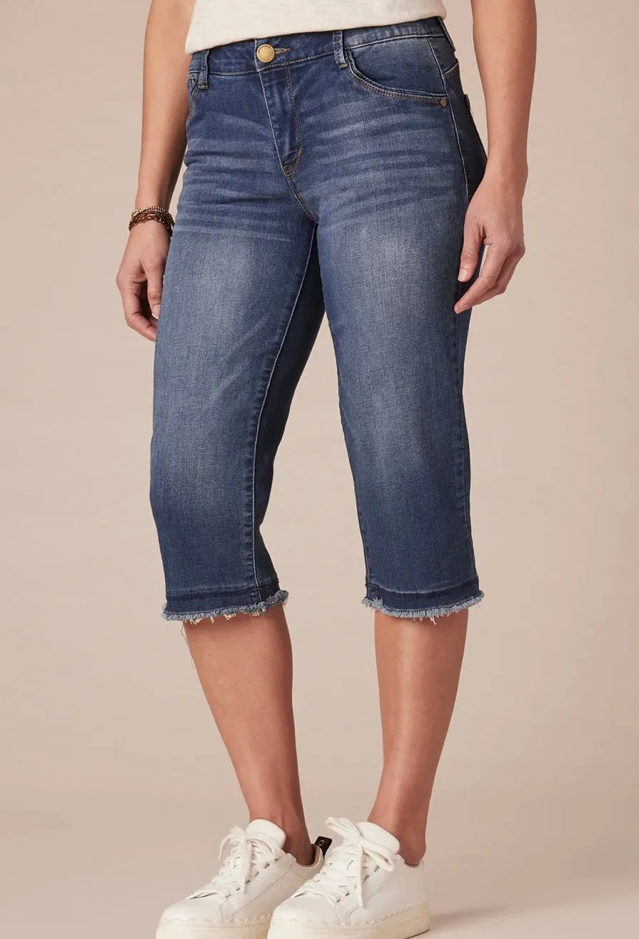 Democracy "Ab"solution Blue Denim Capri Skimmer
