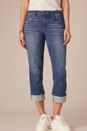 Democracy "Ab"solution Mid-Rise Cropped Girlfriend Jean