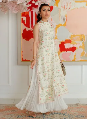 Designer White Salwar with Long Kameez Pakistani Party Dress