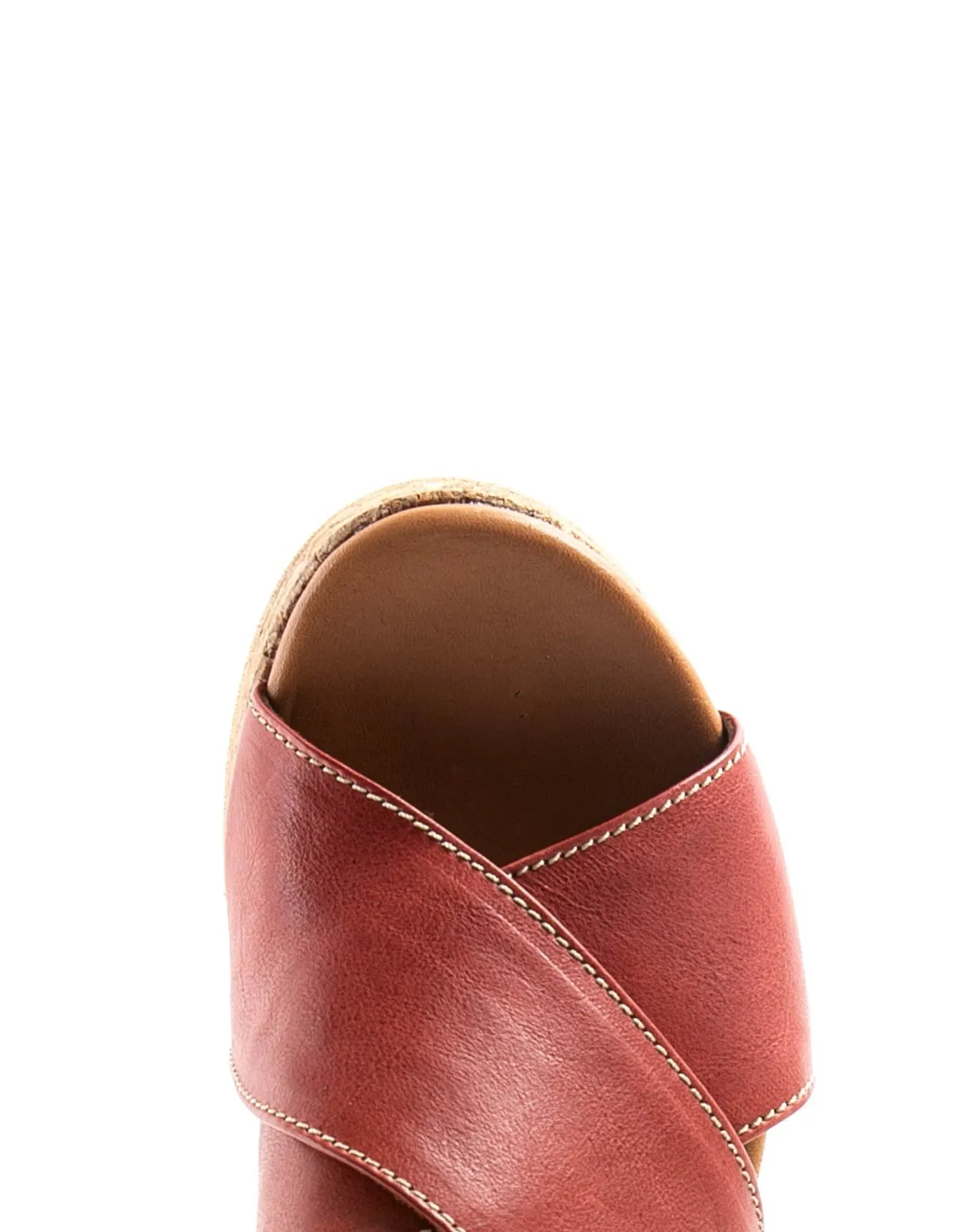 DEVON Red Leather Sandals