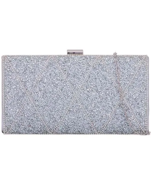 Diamante Diamond Pattern Clutch - Bea