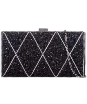 Diamante Diamond Pattern Clutch - Bea