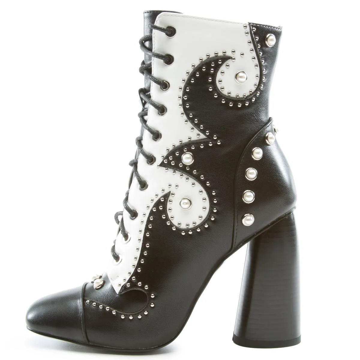 Division Lace Up Heel Bootie