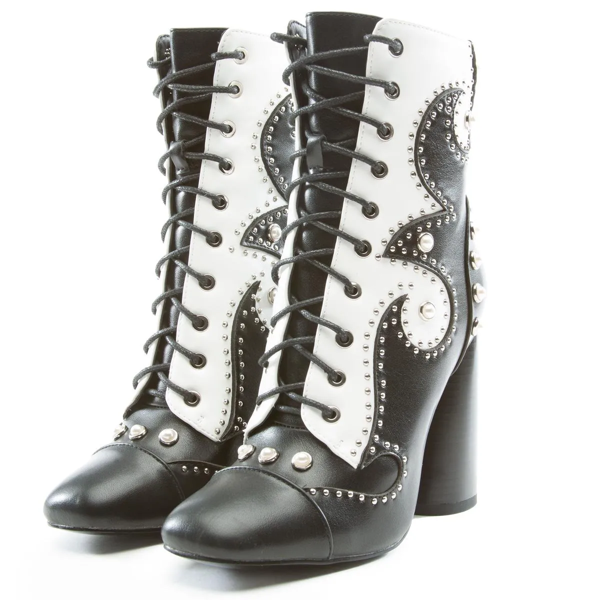 Division Lace Up Heel Bootie