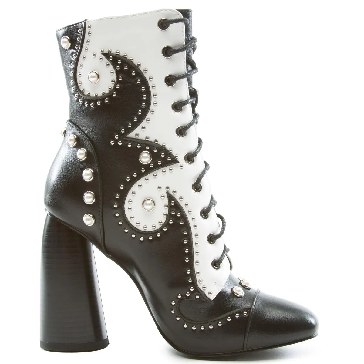 Division Lace Up Heel Bootie