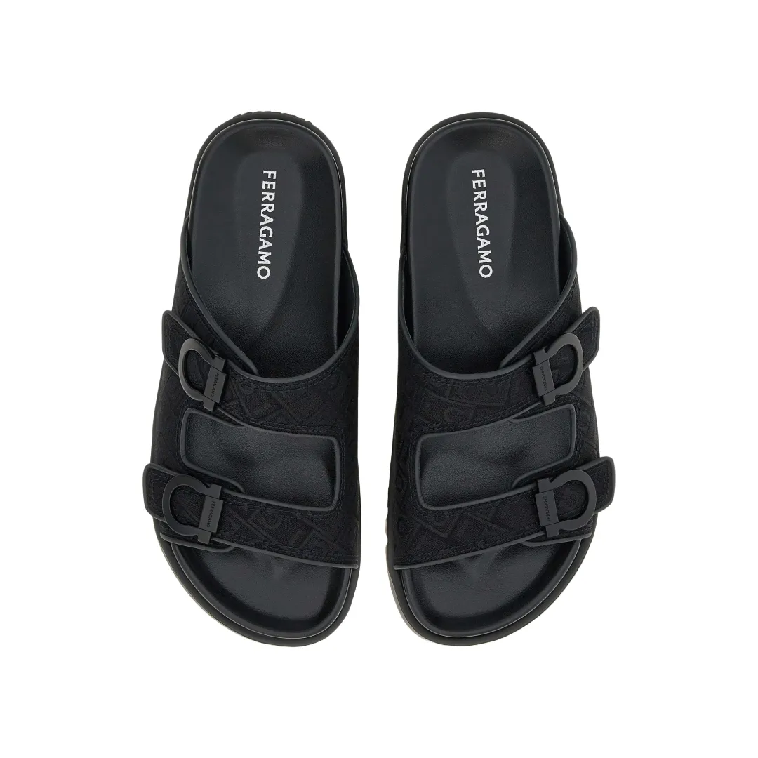 DOUBLE STRAP SANDAL BLACK