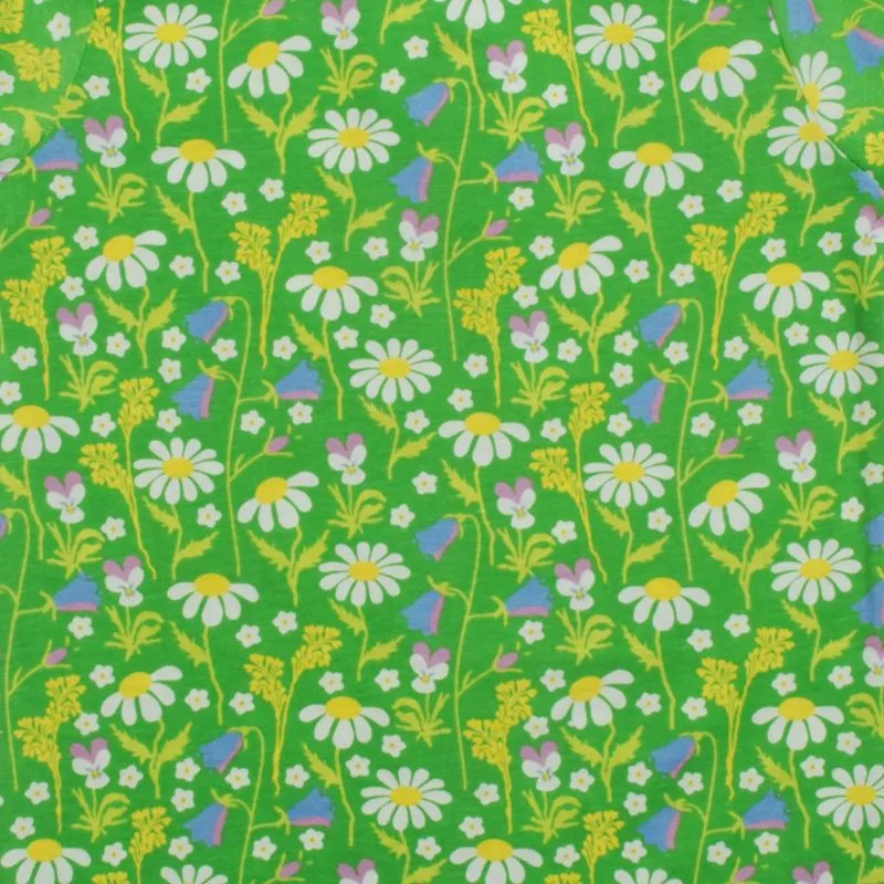 DUNS Sweden Kids Summer Days Floral T-shirt - Green