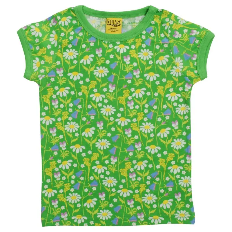 DUNS Sweden Kids Summer Days Floral T-shirt - Green