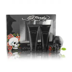 Ed Hardy Skulls & Roses Gift Set by Christian Audigier