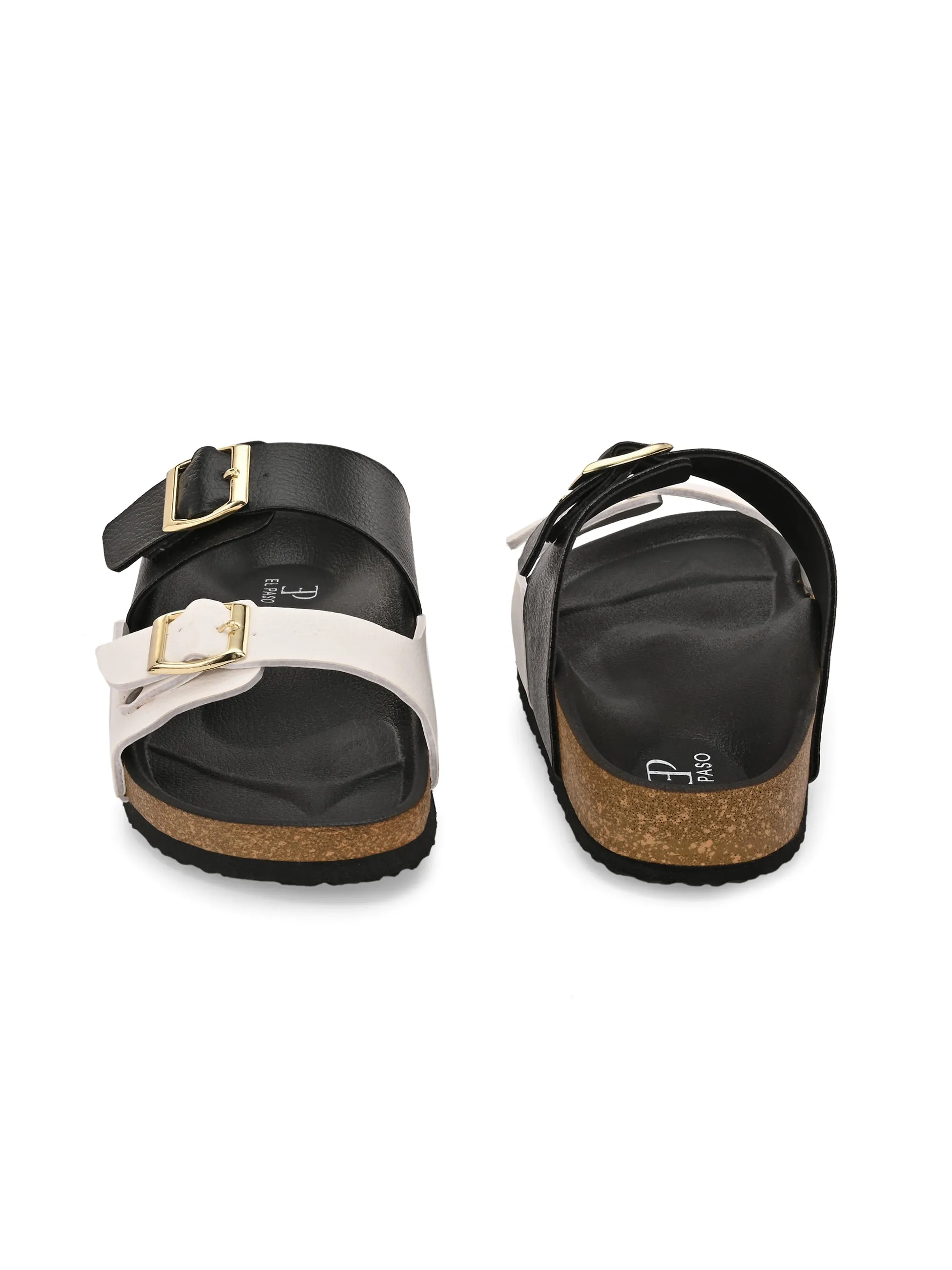 El Paso Women One Toe Flats with Buckles