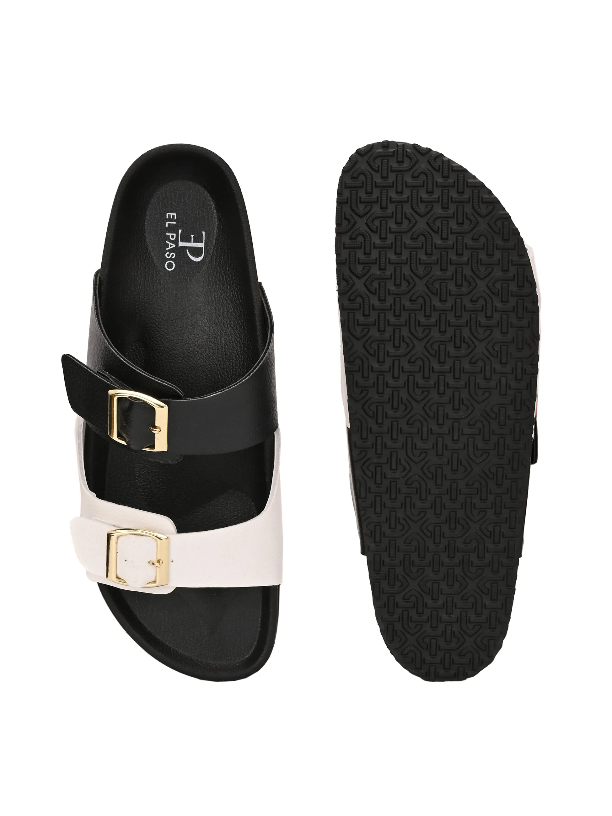 El Paso Women One Toe Flats with Buckles