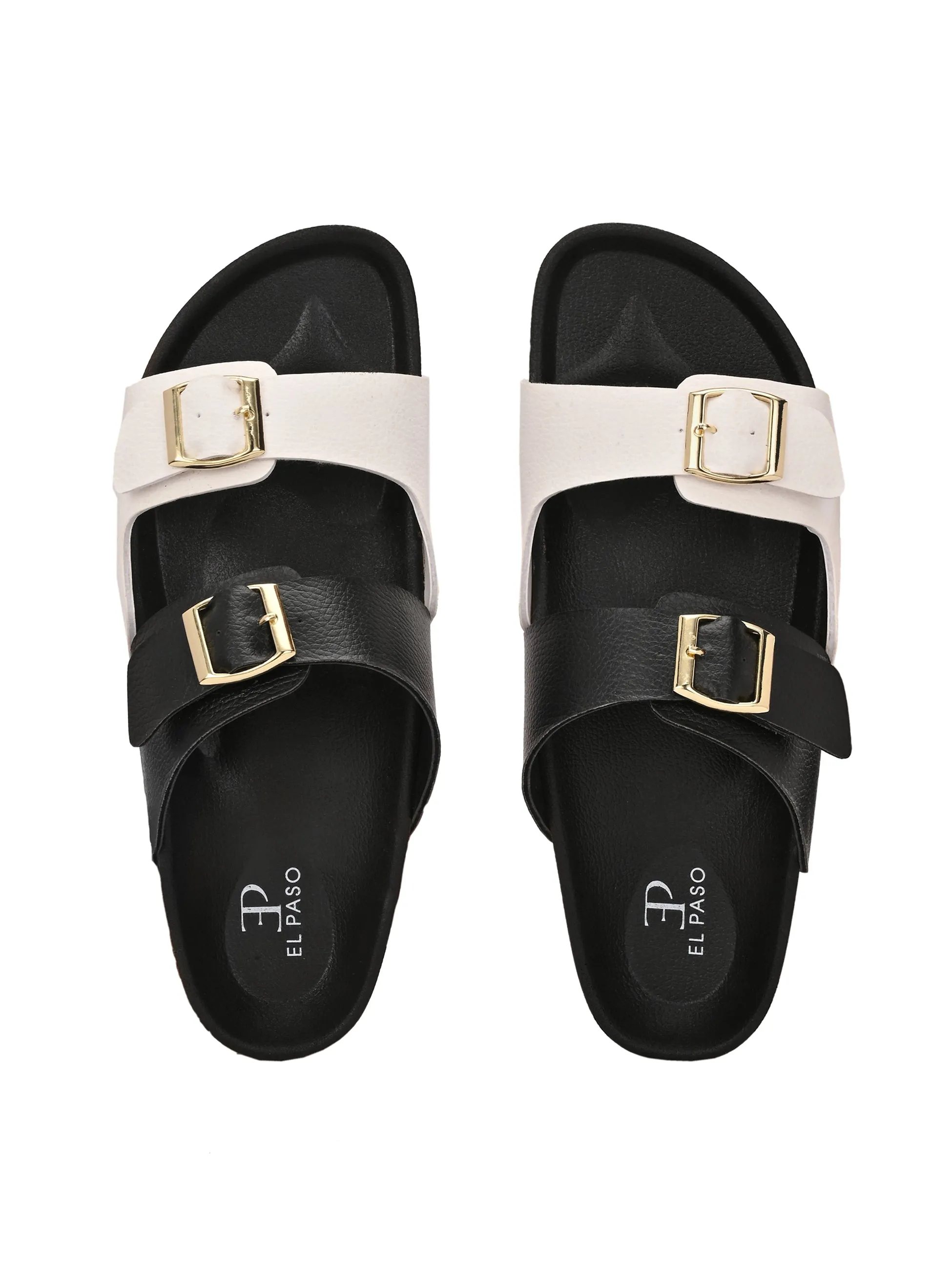 El Paso Women One Toe Flats with Buckles