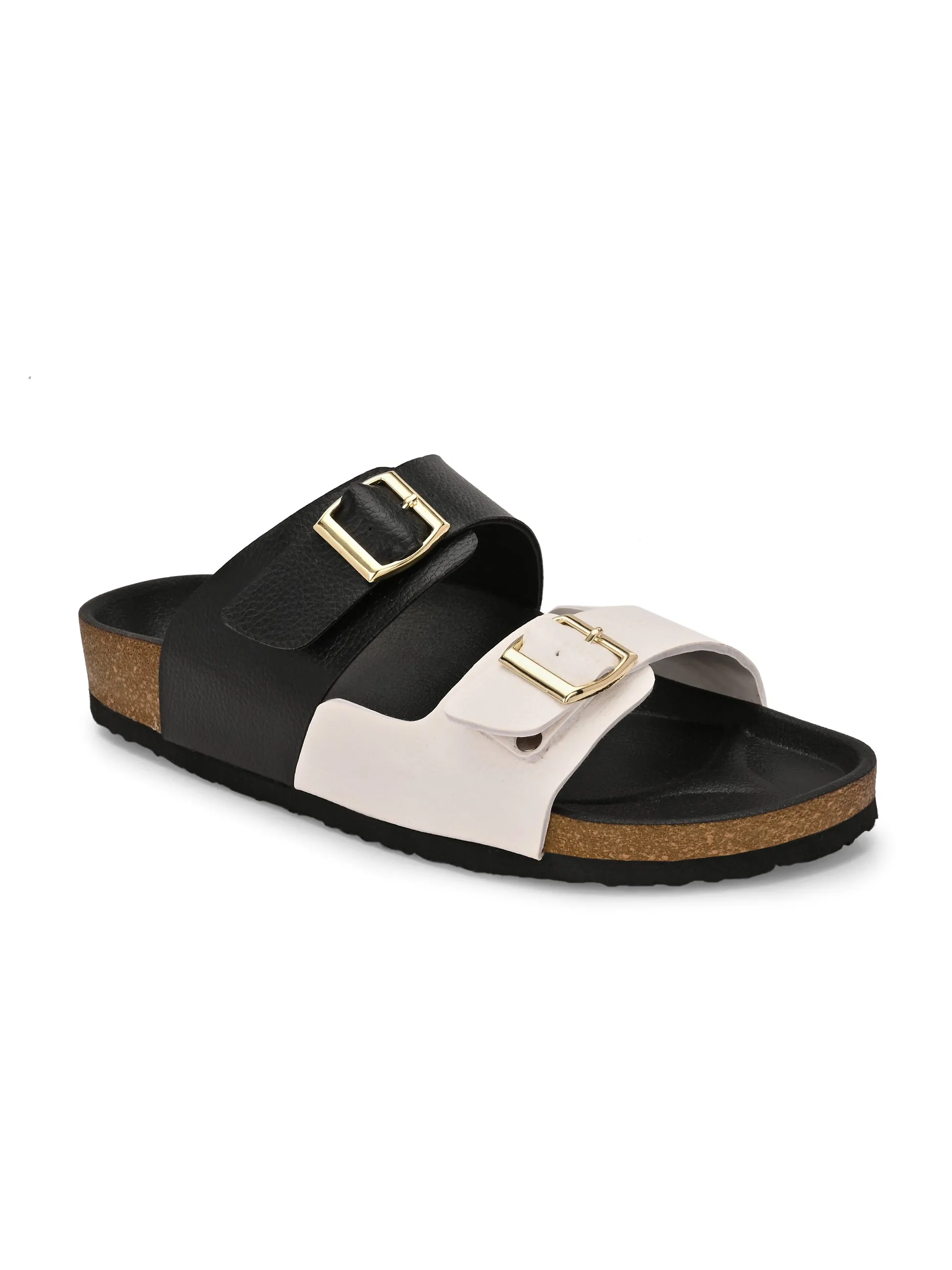 El Paso Women One Toe Flats with Buckles