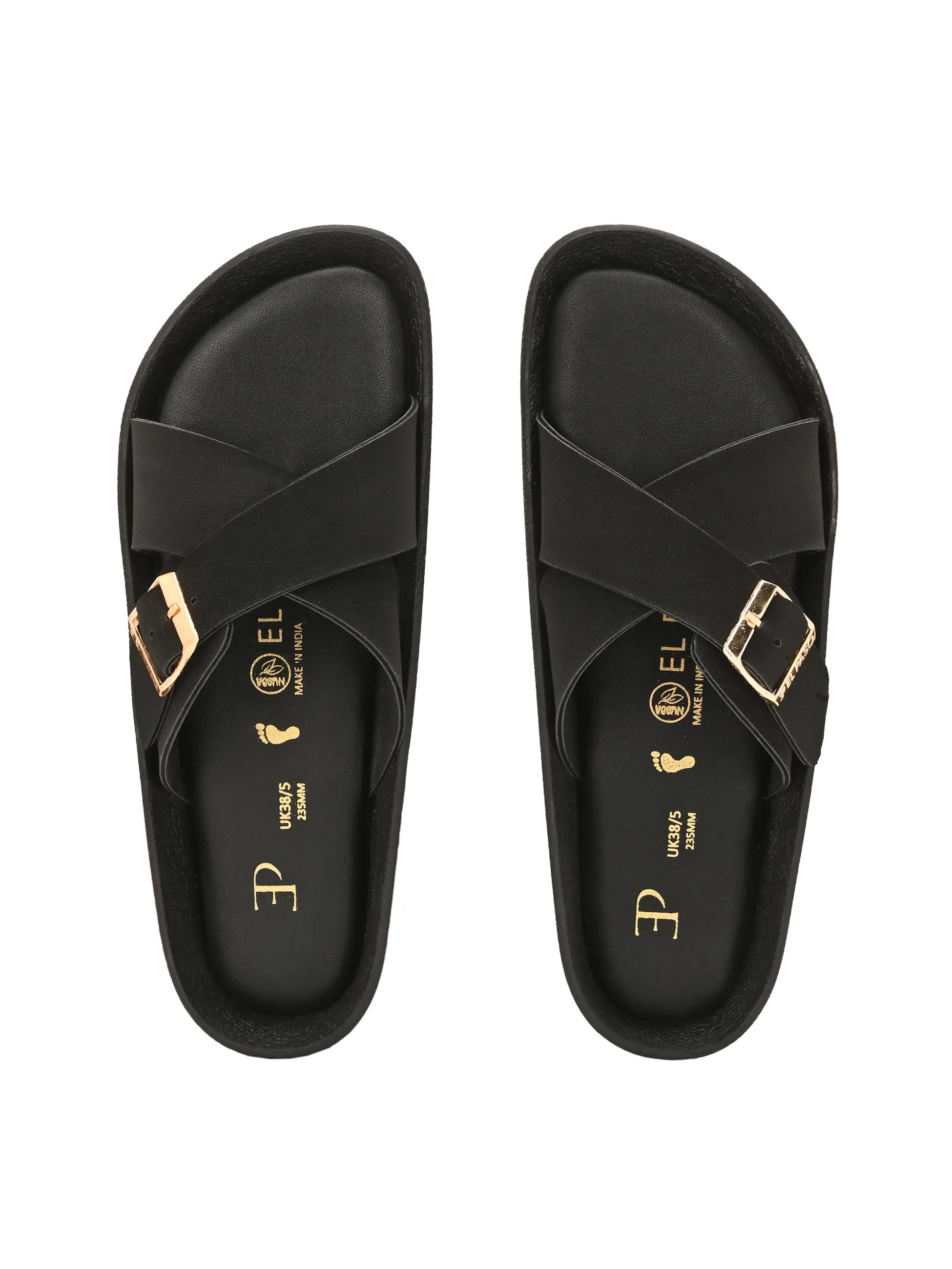 El Paso Women Slip-On Open Toe Flats
