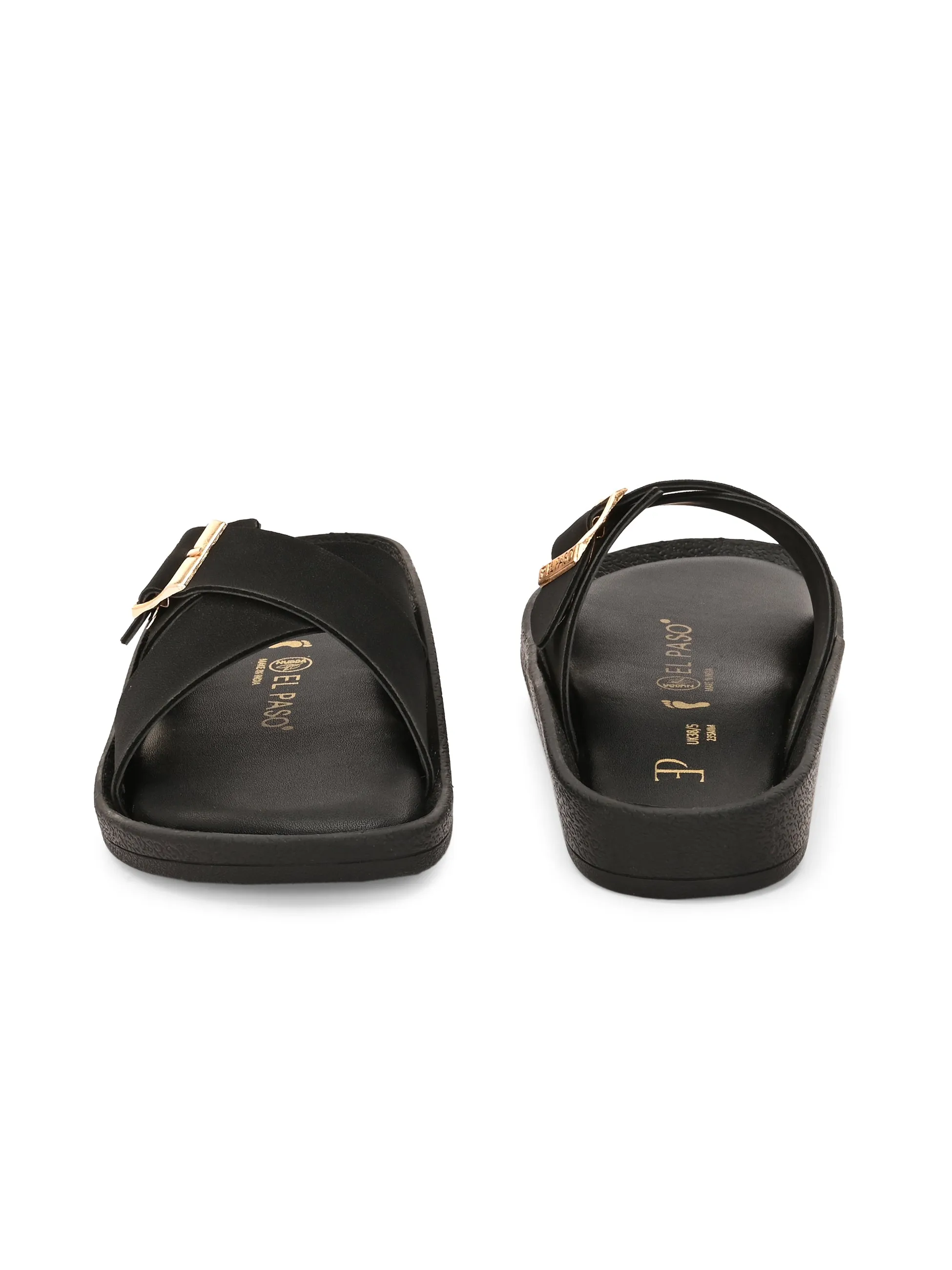 El Paso Women Slip-On Open Toe Flats