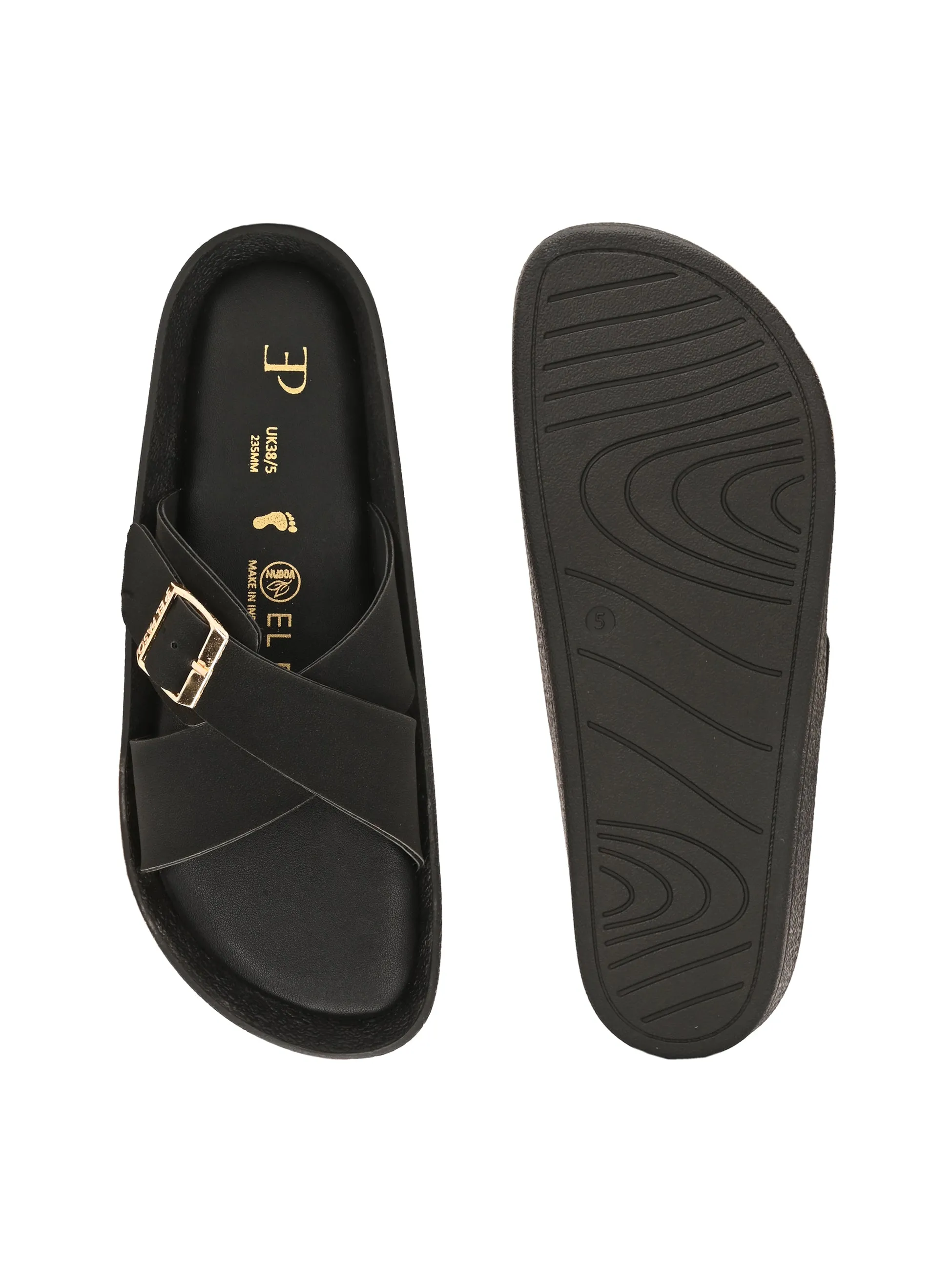 El Paso Women Slip-On Open Toe Flats