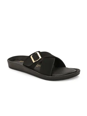 El Paso Women Slip-On Open Toe Flats