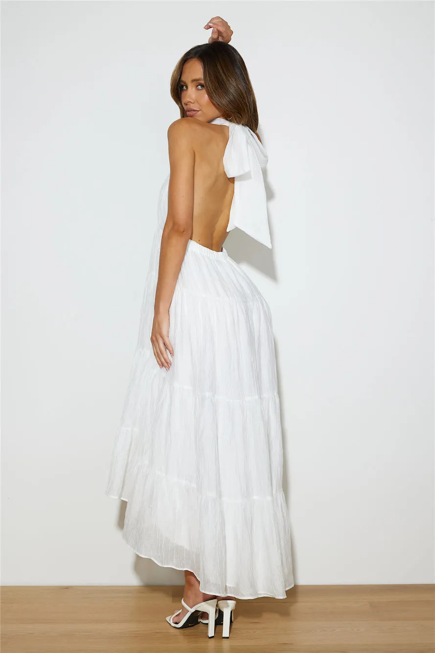 Entrance Is Yours Maxi Dress White