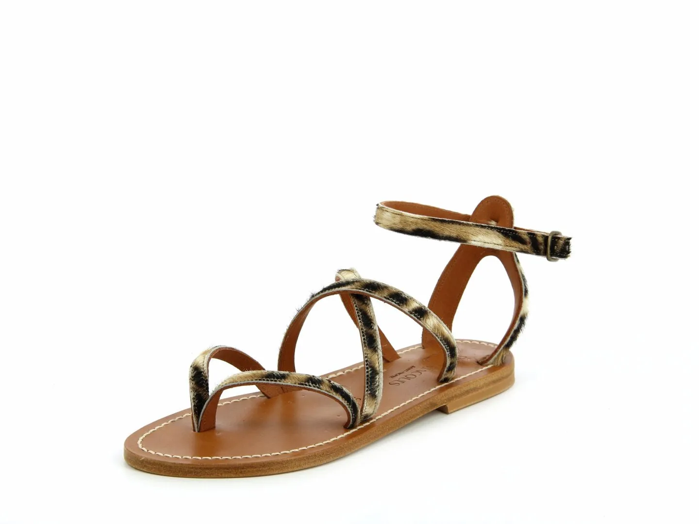 Epicure Cross Strap Sandal in Tiger