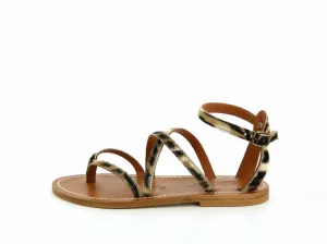 Epicure Cross Strap Sandal in Tiger