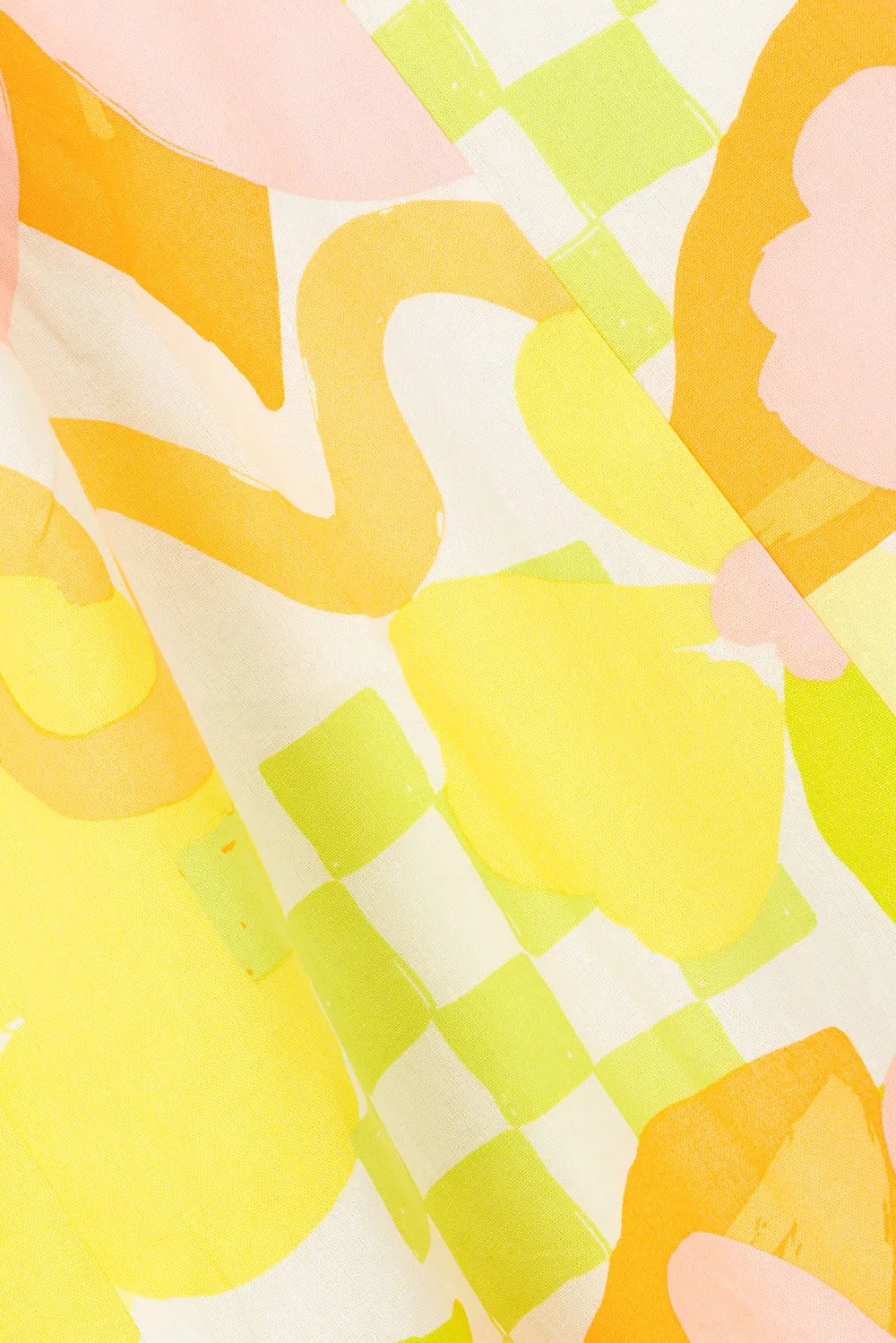 Everett Dress - Checker Floral