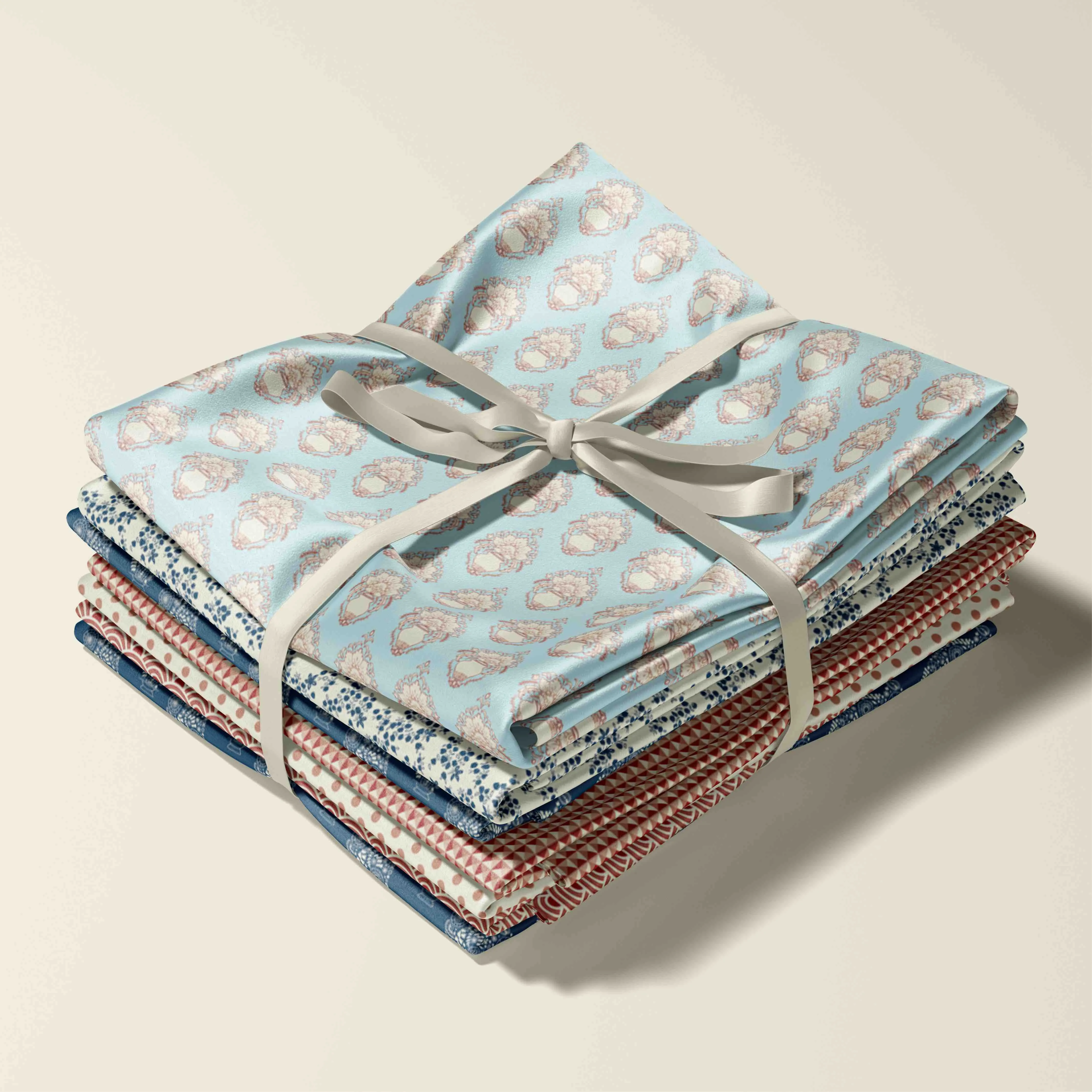 Fabric Satin Bundle - 6 x Summer Designs