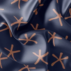 Fabric Satin - Starry Night Blush