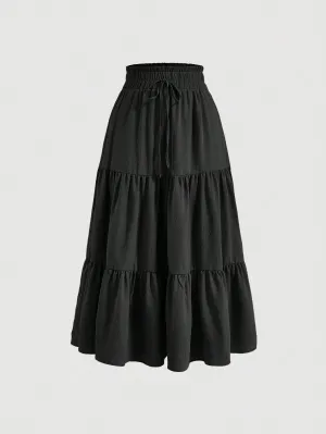 Falda Casual de Mujer con Volantes