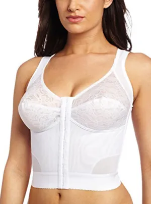 Final Sale Clearance Carnival Lace Long Longline Bra - White / 40B