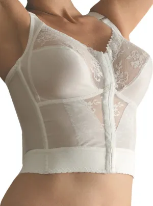 Final Sale Clearance Carnival Long Line Bra - White / 40D