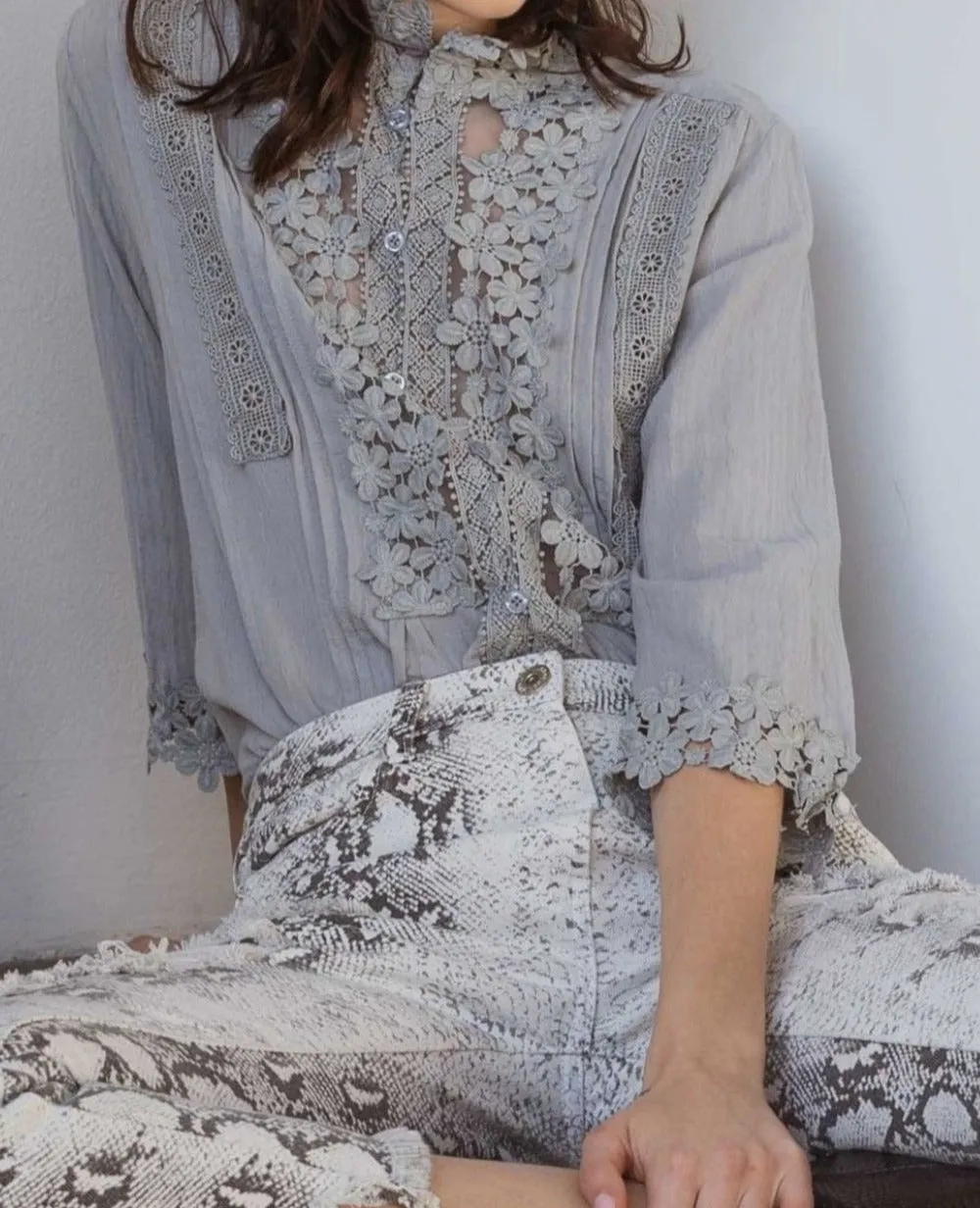 Floral Applique Top