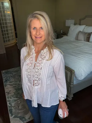 Floral Applique Top