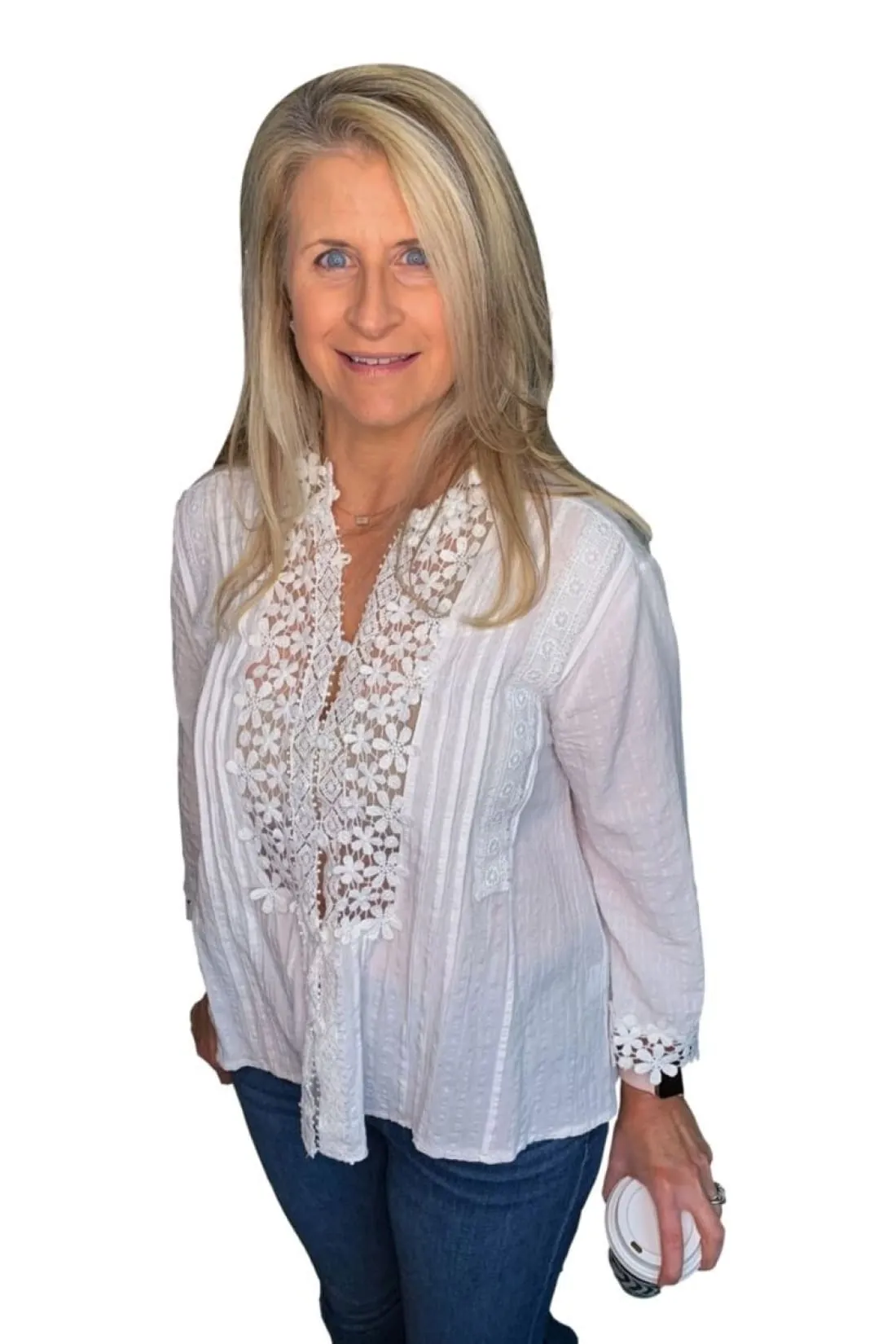 Floral Applique Top