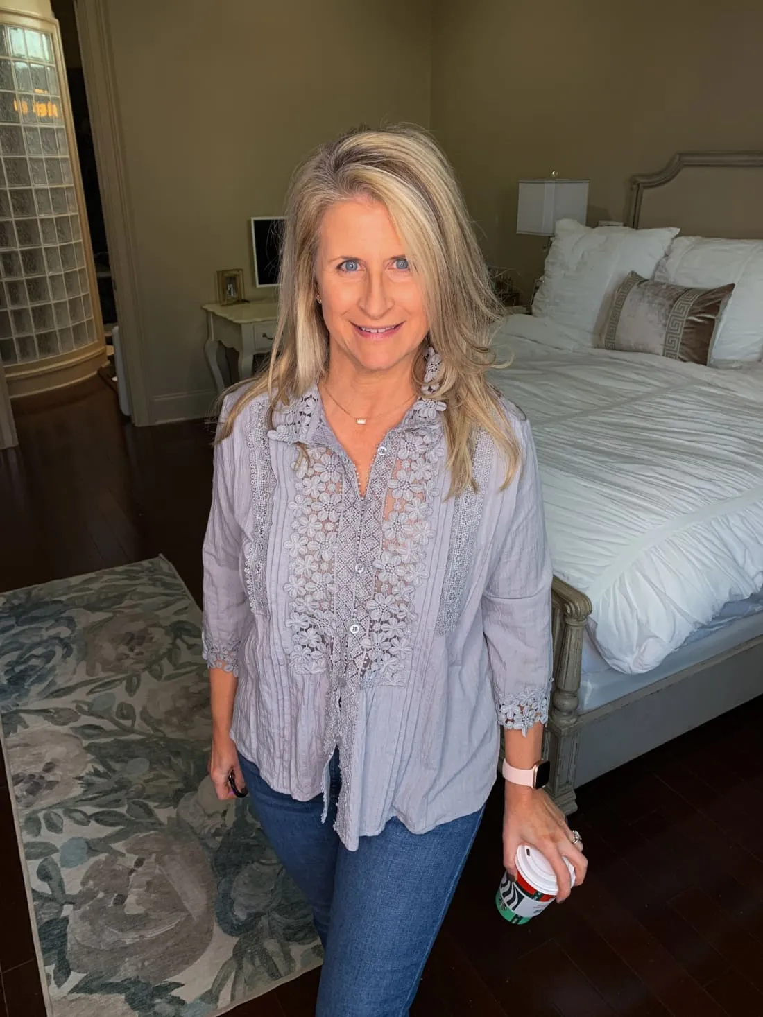 Floral Applique Top