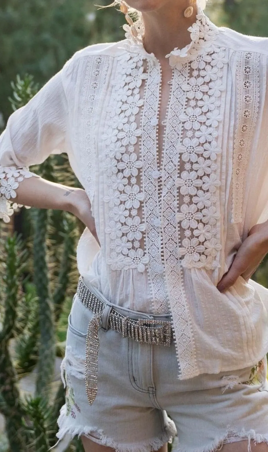 Floral Applique Top