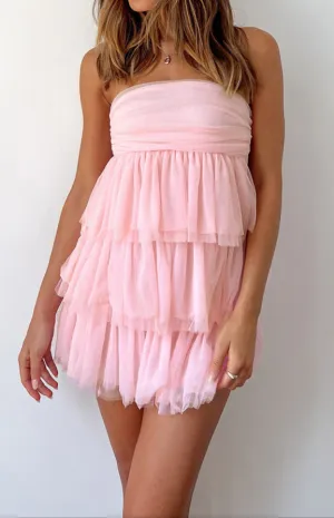 Francesca Pink Mini Party Dress 