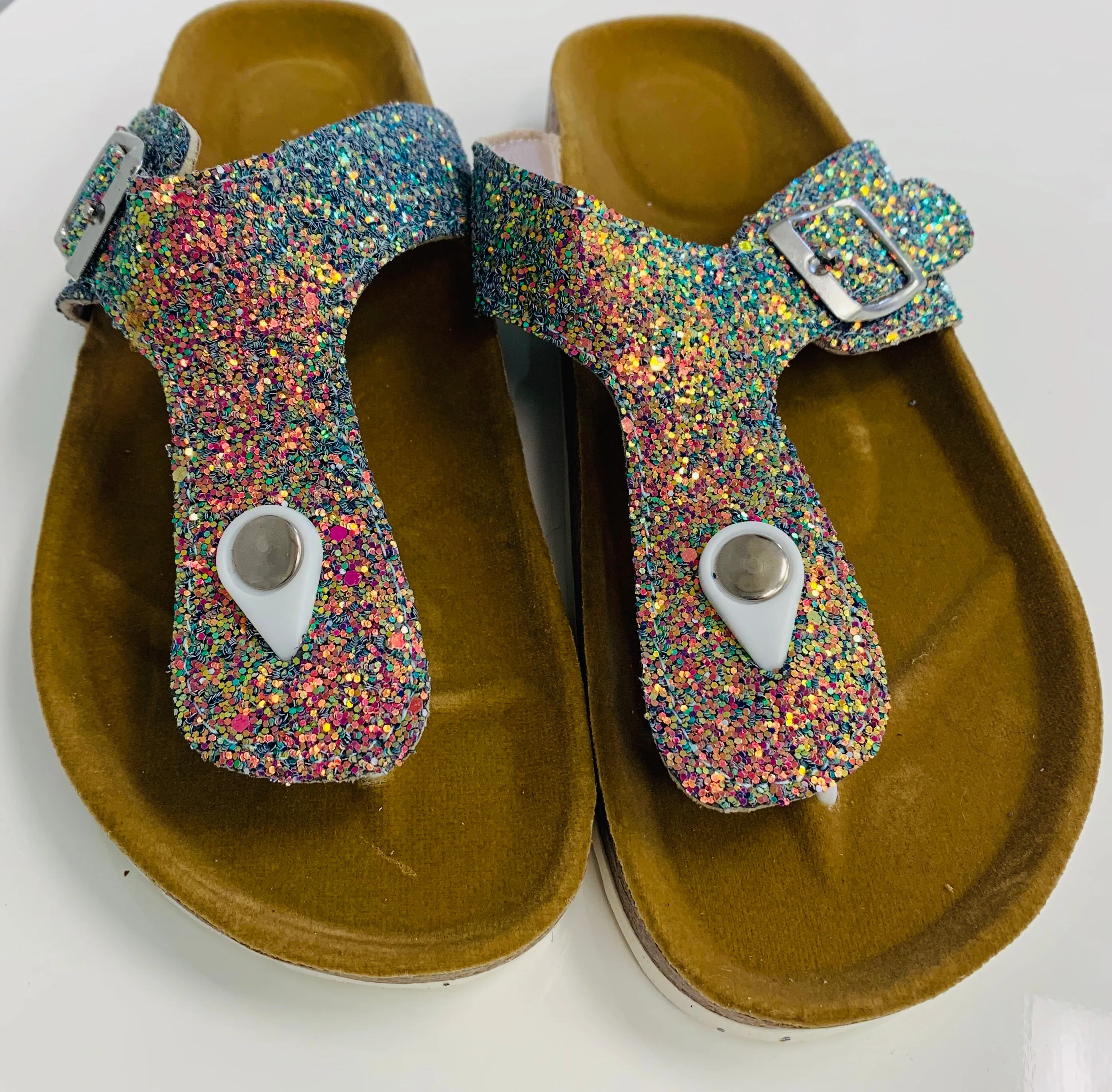 Glitter Cork Sandals RTS