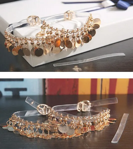 Golden Plated Silicone Ankle Chain