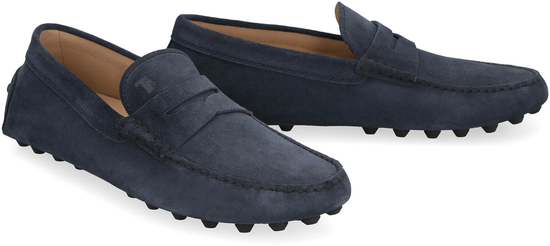 Gommino suede loafers
