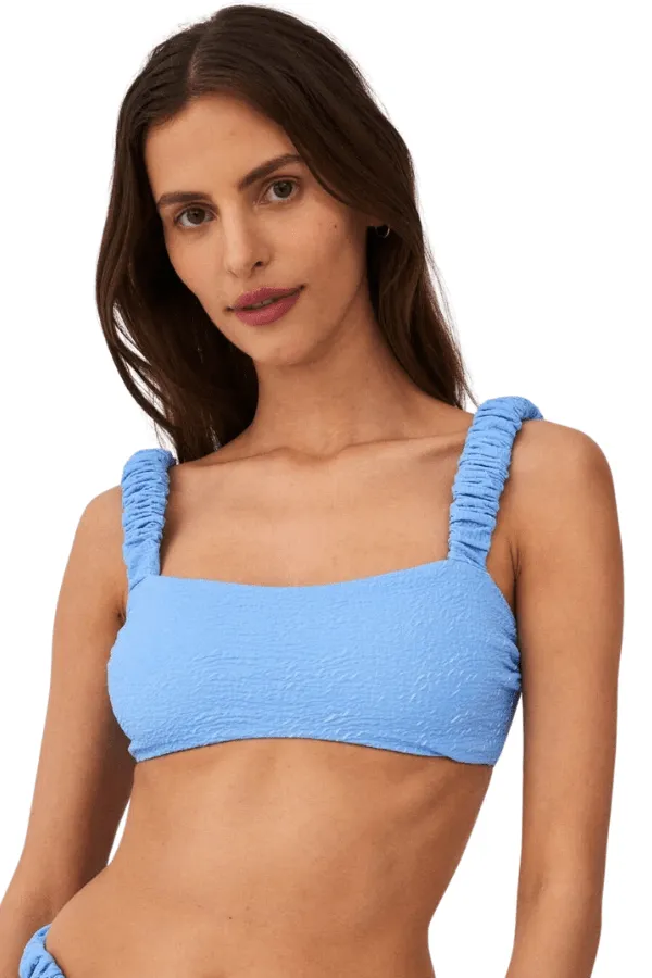 Good Luck Charm Bikini Top - Blue